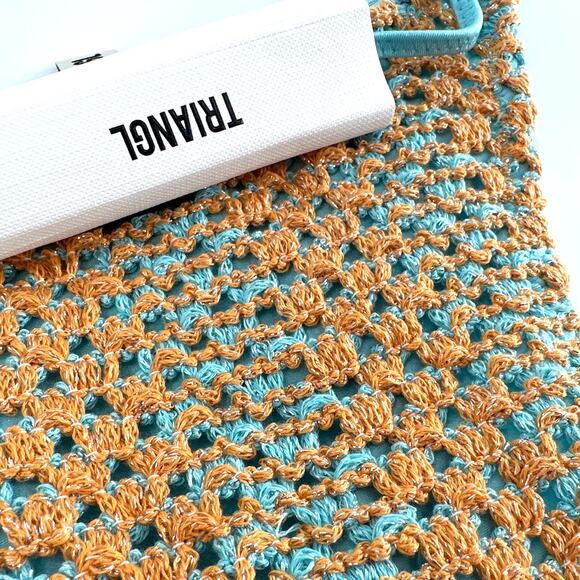 Triangl Vinca Serna Sparkle Crochet Triangle Bikini Bottom Size S - Picture 8 of 10